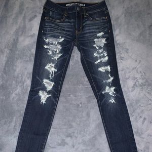 American Eagle 360 Super Stretch ripped Jeans